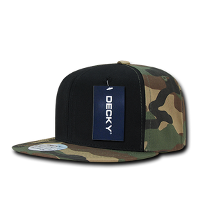 6 Panel High Profile Structured Camo Snapback