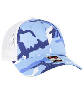 Camo 6 Panel Low Profile Trucker Cap