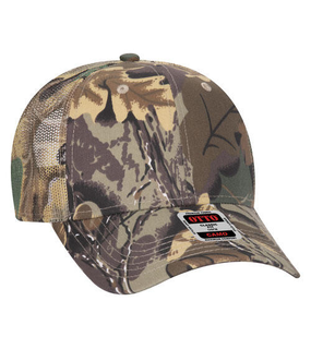Camo 6 Panel Low Profile Trucker Cap