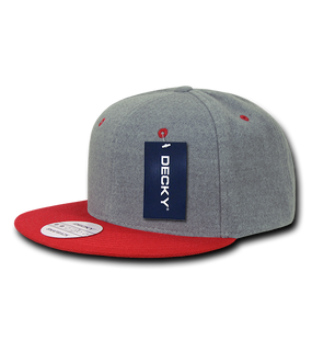 6 Panel High Profile Structured Melton Snapback