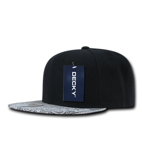 6 Panel High Profile Structured Bandanna Snapback
