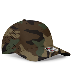 6 Panel Mid Profile Perforated Baseball Cap