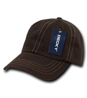 6 Panel Low Profile Relaxed Contra-Stitch Dad Hat