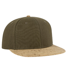 6 Panel Mid Profile Snapback Cap (Black Undervisor)