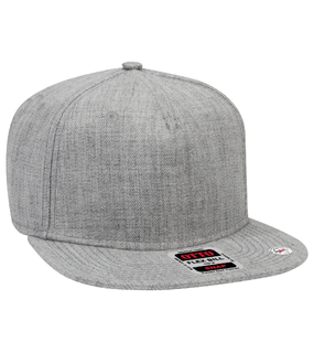 5 Panel Pro Style Snapback Cap (Grey Undervisor)