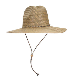 Straw Lifeguard Hat W/Adjustable Cord