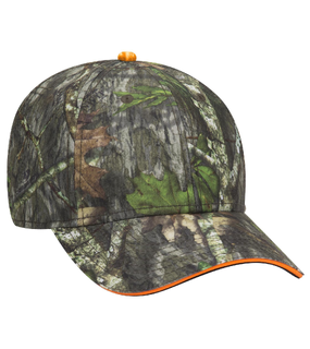 Camo Sandwich 6 Panel Low Profile Baseball Cap