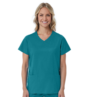 Red Panda - Womens Mock Wrap Top
