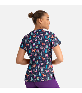 Prints - Womens V-Neck Print Top