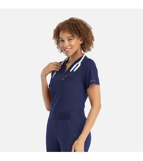 Focus - Womens Banded V-Neck Top