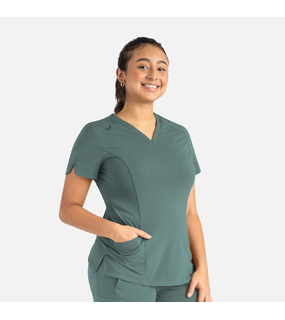 Focus - Womens Curved V-Neck Top