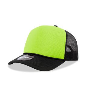 5 Panel High Profile Structured Two Tone Foam Trucker