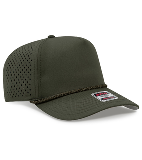 5 Panel Mid Profile Perforated Rope Cap