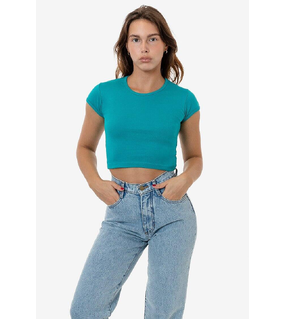 Cap Sleeve Baby Rib Crop Top