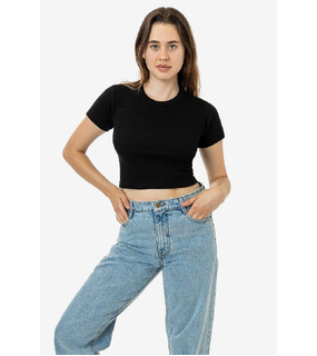 Mid-Length Baby Rib Crewneck Tee