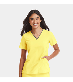 Matrix Impulse Womens Contrast V-Neck Top