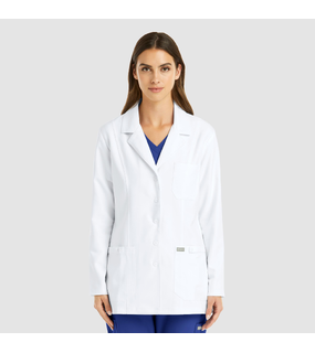 Momentum - Womens Snap Consultation Lab Coat (28.5&quot;)