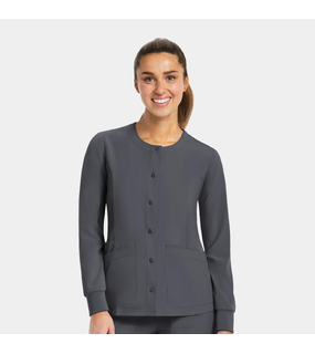 Matrix Impulse - Womens Round Neck Snap Jacket