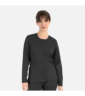 Matrix - Womens Round Neck Snap Jacket