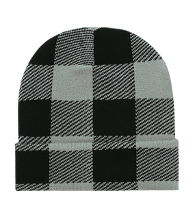 Long Plaid Beanies