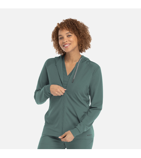 Focus - Womens Hooded Zip Front Jacket