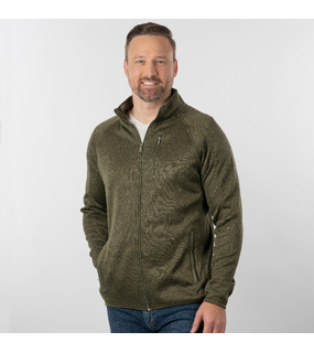 Full Zip Sweater Knit Jacket