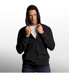 Enzyme Washed French Terry Full Zip Hoodie
