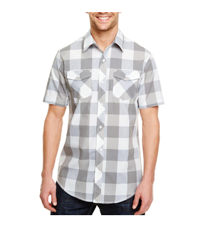 Mens Buffalo S-S Plaid Shirt