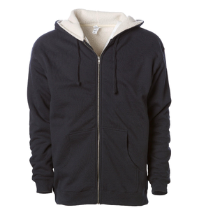 Mens Sherpa Lined Zip Hood