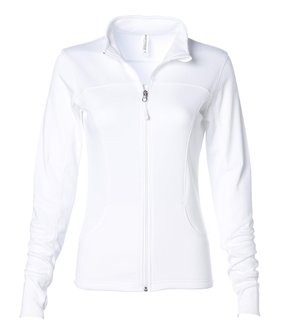 Womens Polyester Athletic Zip