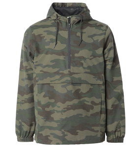 Mens Nylon Anorak Windbreaker Jacket