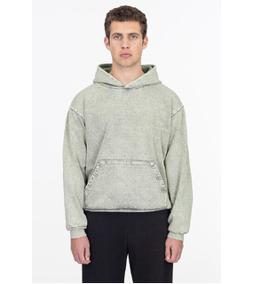 Mineral Wash Heavy Fleece Hooded Pullover