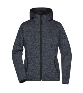 Ladies Knitted Fleece Hoodie