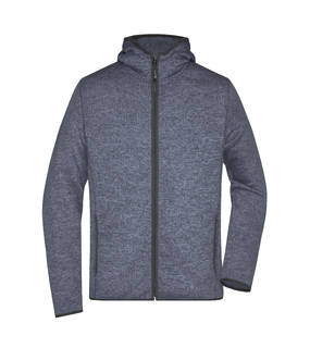 Mens Knitted Fleece Hoodie