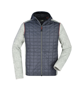 Mens Knitted Hybrid Jacket