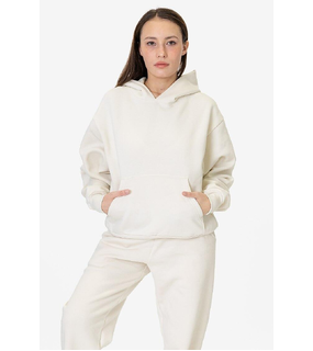 Mineral Wash Fleece Wide Hoodie