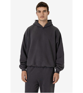 Garment Dye Plush Fleece Pullover Hoodie