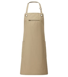 Barley Contrast Stitch Bib Apron