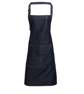 Jeans Stitch Bib Apron