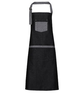 Domain Contrast Denim Bib Apron