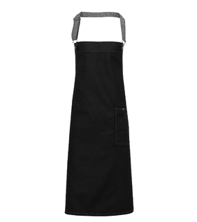 District Wax-Look Denim Bib Apron