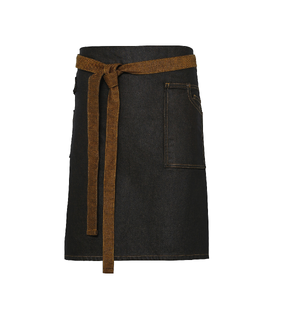 Division Wax-Look Denim Waist Apron