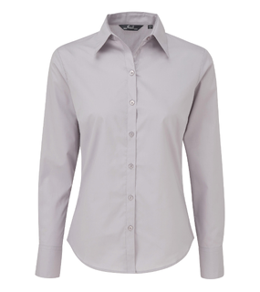 Womens Poplin L-S Blouse