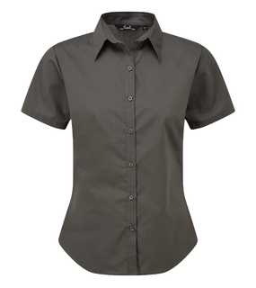Womens S-S Poplin Blouse