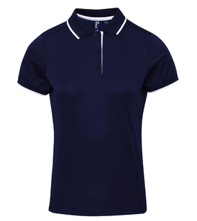 Womens Contrast Coolchecker Polo