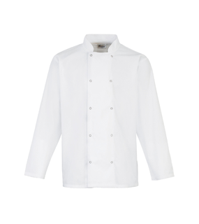 Studded Front L-S Chef&#39;s Jacket