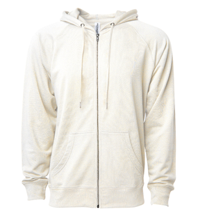 Unisex Lightweight Loopback Terry Zip