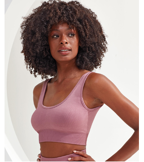 Ribbed Seamless 3D Fit Sport Bra