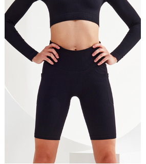 Ribbed Seamless 3D Fit Cycle Shorts