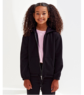 Kids Recycled Cropped Oversize Full-Zip Hoodie